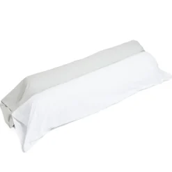 Taie de traversin 85x185cm polycoton blanc