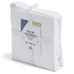 Taie de traversin 85x185cm polycoton blanc