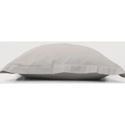 Taie d'oreiller beige 100% coton 75x75cm