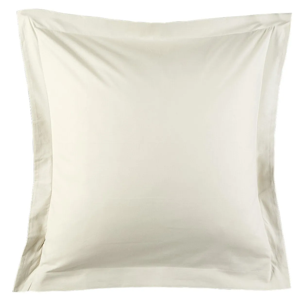 Taie d'oreiller carré à volant grise