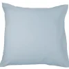 Taie d'oreiller carrée unie bleu ciel