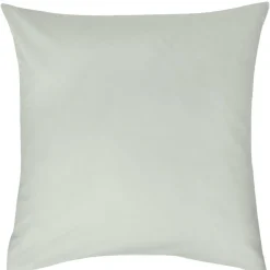 Taie d'oreiller carrée unie vert d'eau