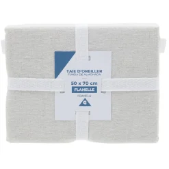 Taie d'oreiller flanelle L50X70 cm