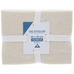 Taie d'oreiller flanelle L50X70 cm