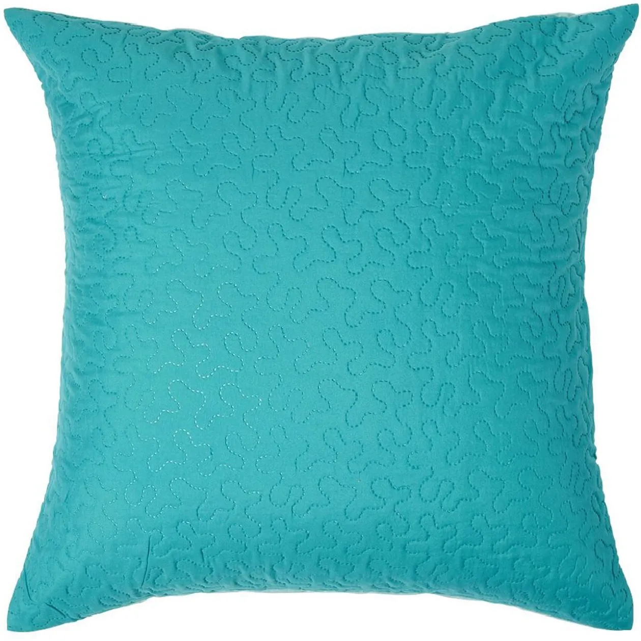 Taie d'oreiller matelassée réversible unie/imprimée finition droite x2