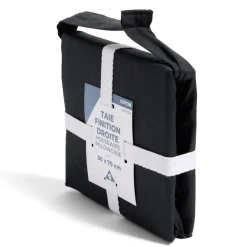 Taie d'oreiller 50x70cm 100% coton finition droite noir