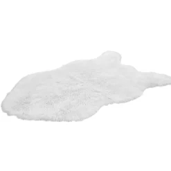 Tapis à poils longs Furcy blanc