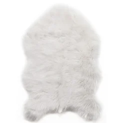 Tapis à poils longs Furcy blanc