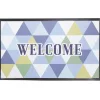 Tapis anti-poussière Welcome imprimé multicolore 75 x 45 cm