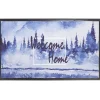 Tapis anti-poussière Welcome imprimé multicolore 75 x 45 cm