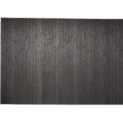 Tapis bambou gris foncé