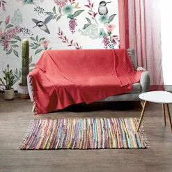 Tapis chindi tissé multicolore