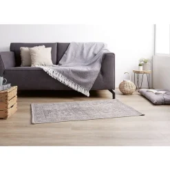 Tapis déco vintage en coton et polyester