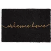 Tapis d'entrée intérieur grattant Welcome Home 40x60cm coco et PVC noir