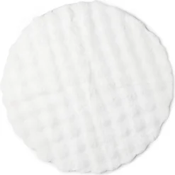 Tapis fausse fourrure rond relief bulle Ø90cm - 3 modèles
