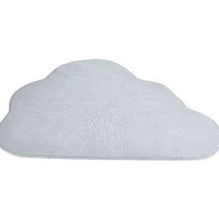 Tapis forme nuage gris clair