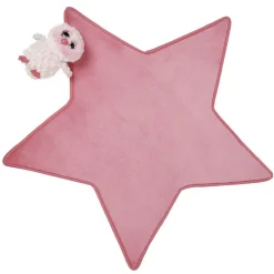 Tapis forme étoile rose