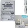 Tapis garçon Les règles de ma chambre Little Héros gris 60x90cm