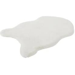 Tapis imitation fourrure beige 60x90cm