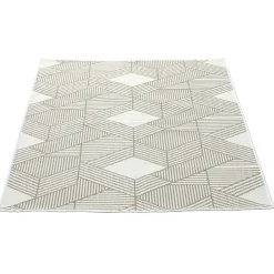 Tapis intérieur extérieur motif géométrique 170x120 cm