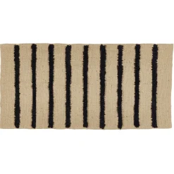 Tapis jute tufté jute et coton 140x70cm