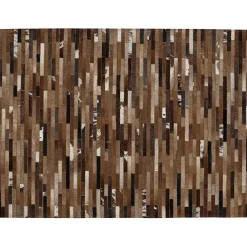 Tapis patchwork de cuir Pedro