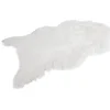 Tapis peau de bête blanc