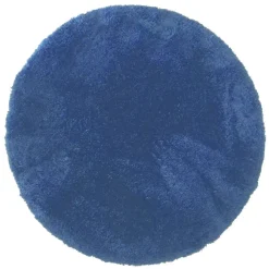 Tapis poils longs teufté Mialy bleu orage