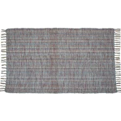Tapis rectangulaire à franges