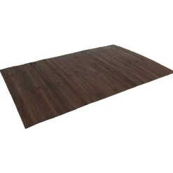 Tapis rectangulaire bambou marron foncé