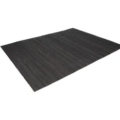 Tapis rectangulaire bambou gris foncé