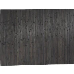 Tapis rectangulaire bambou gris foncé
