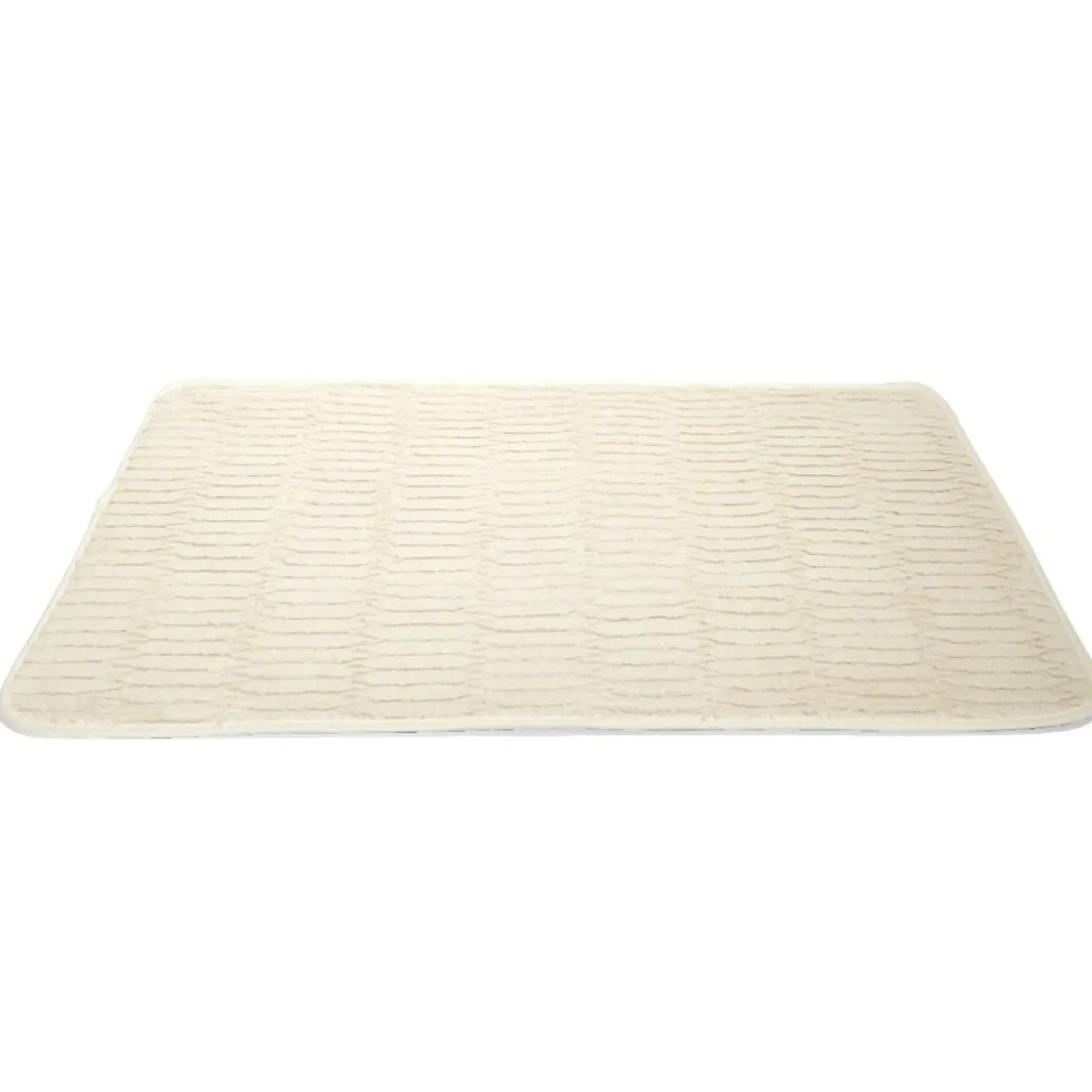 Tapis rectangulaire beige ou blanc 50x80cm