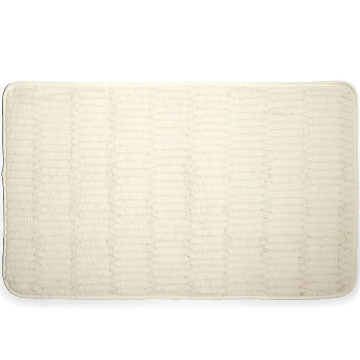 Tapis rectangulaire beige ou blanc 50x80cm