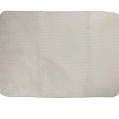 Tapis rectangulaire effet zig zag uni gris