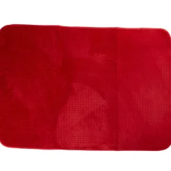 Tapis rectangulaire effet zig zag uni fuchsia