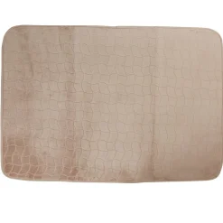 Tapis rectangulaire effet écaille uni taupe