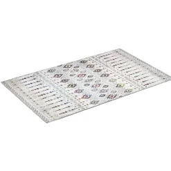 Tapis rectangulaire en chenille tissé avec imprimé