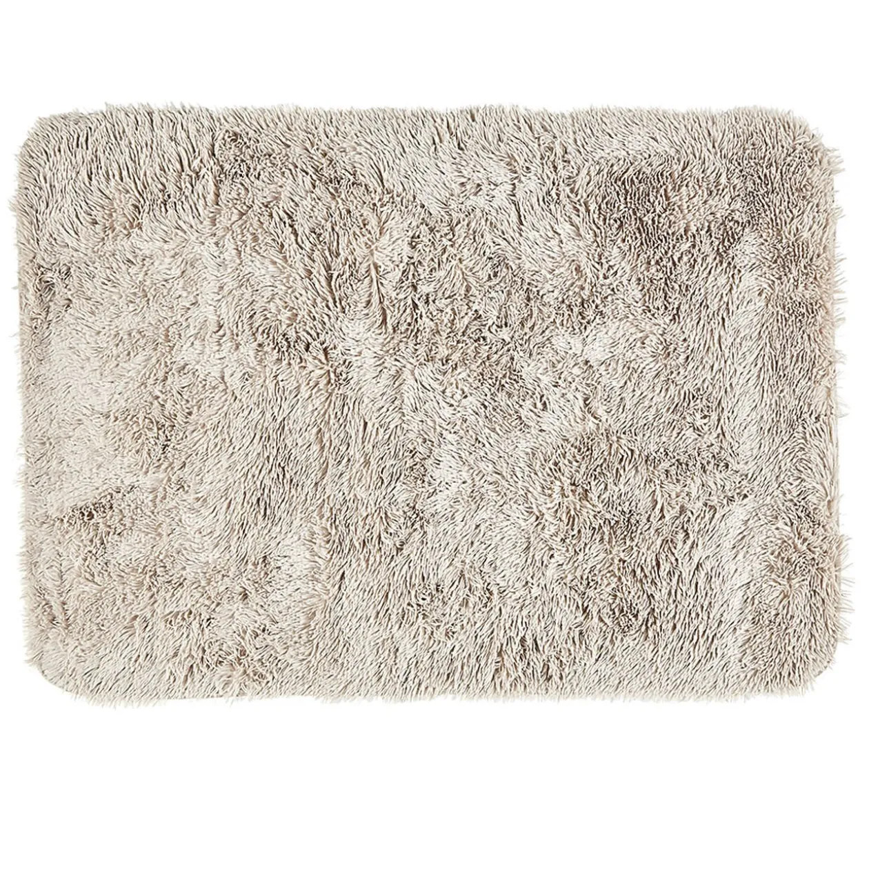Tapis rectangulaire fourrure Shaggy taupe