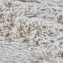 Tapis rectangulaire fourrure Shaggy taupe