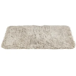 Tapis rectangulaire fourrure Shaggy taupe