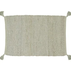 Tapis rectangulaire jute vert kaki