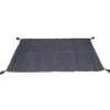 Tapis rectangulaire jute bleu