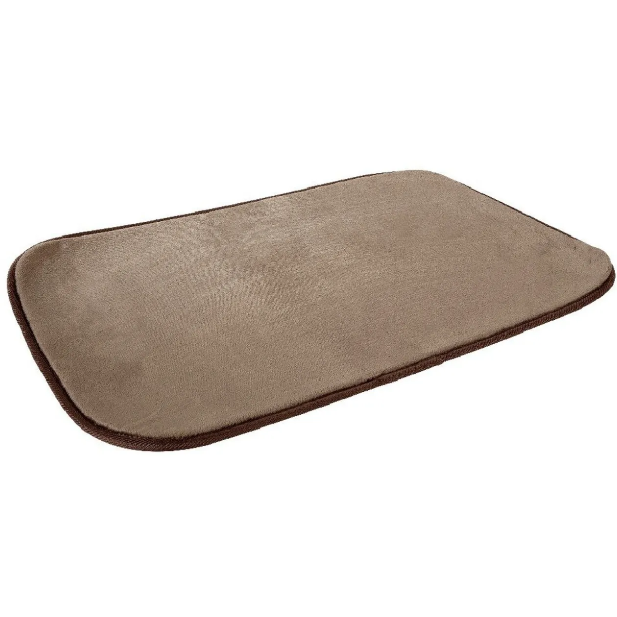 Tapis rectangulaire taupe