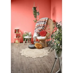 Tapis rond boules jute collection Folk