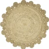 Tapis rond jute uni naturel Ø100cm