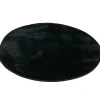 Tapis rond noir