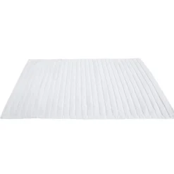 Tapis salle de bain uni blanc