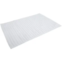 Tapis salle de bain uni blanc