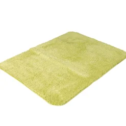 Tapis salle de bain vert anis